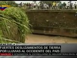 Fuertes lluvias causan daños en Venezuela