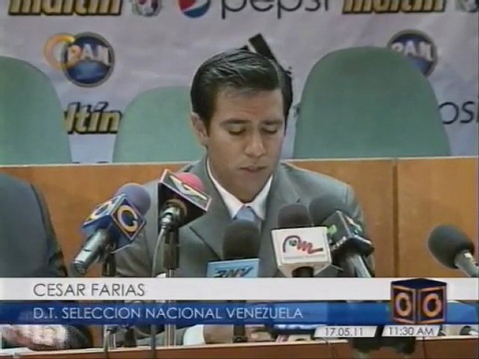 César Farías anuncia preparativos de La Vinotinto