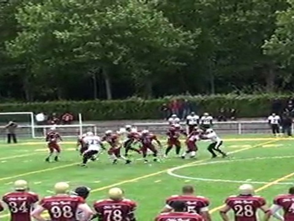 Templiers Vs Cougars - Réception Cyril GERARD