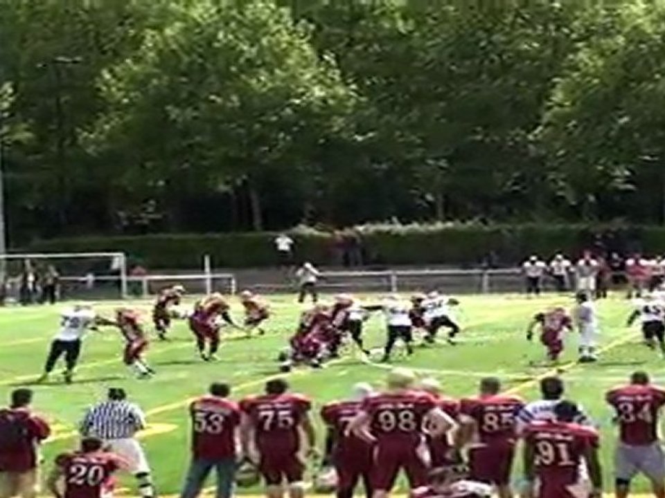 Templiers Vs Cougars - Réception Cyril GERARD