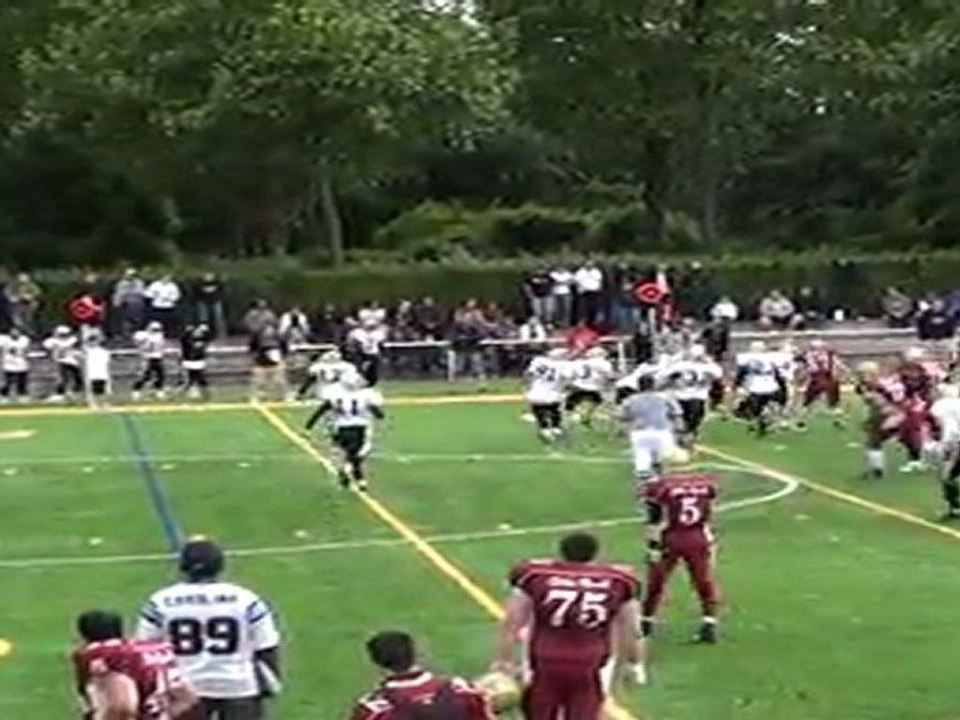 Templiers Vs Cougars - Réception Jérémy LARROQUE