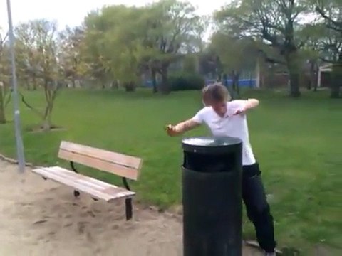 Salto del bidone fallito in pieno