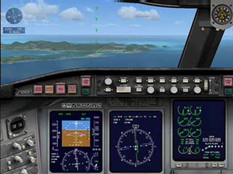 FSX - CRJ 700 High Altitude Approach at St. Martin