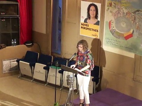 Intervenció de Lourdes Navarro a l'acte central de campanya de la candidatura d'Esquerra