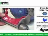 How to replace the filters in a Dyson Ball DC24 Vacuum Cleaner