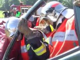 Exercice des Sapeurs Pompiers du Bas-Rhin - Accident de la route