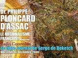 Philippe Ploncard d'Assac: Le Nationalisme Français 3 (3/3) - Radio Courtoisie