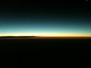 Sun Rise From Altitude 40,000 Feet