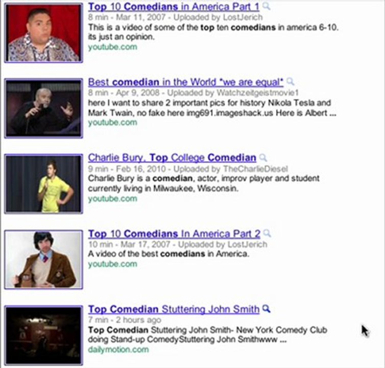 Google Top 10 Comedians – Stuttering John Smith #5