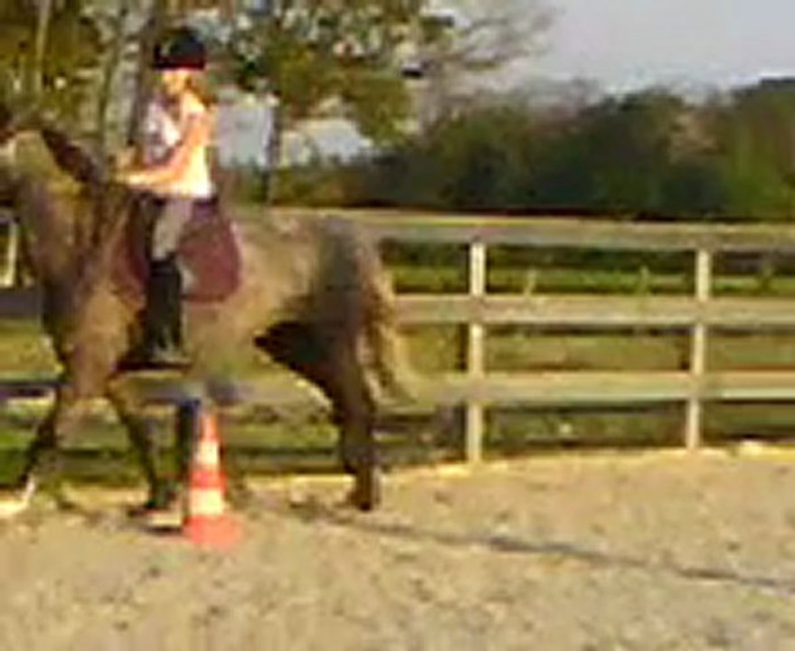 Cours de ma soeur avec clara fesan du galop