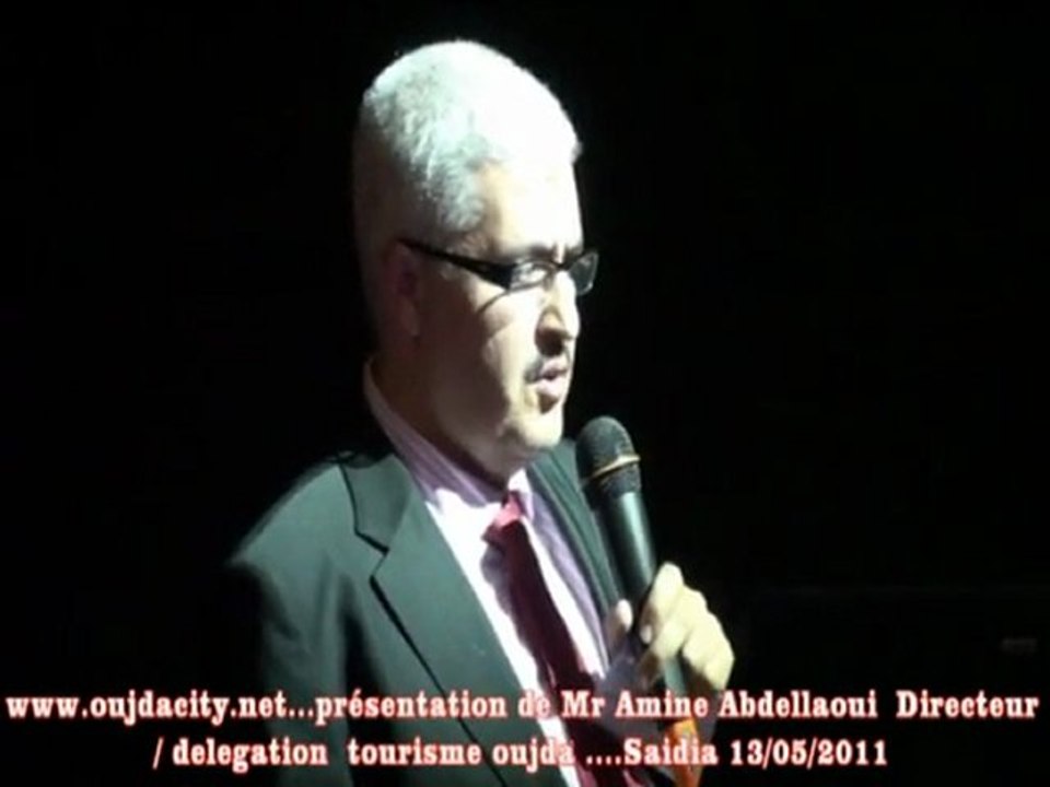 Saidia : Mr Amine Abdellaoui directeur / tourisme / présentation de la vision touristique de la region oriental