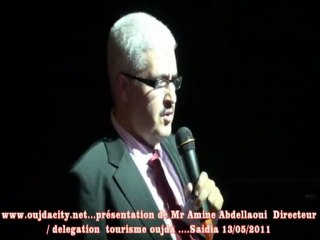 Saidia : Mr Amine Abdellaoui directeur / tourisme / présentation de la vision touristique de la region oriental