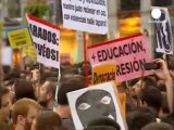Spagna, si allarga la protesta dei giovani