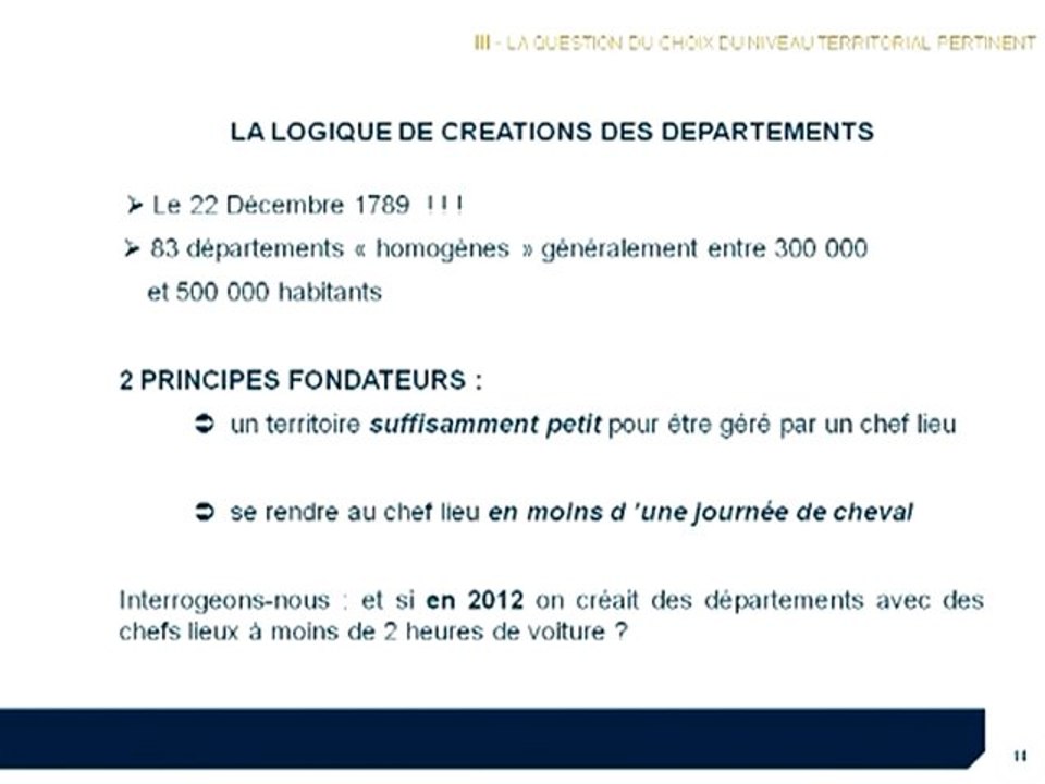 Noël Eyrignoux - Les enjeux de la réforme