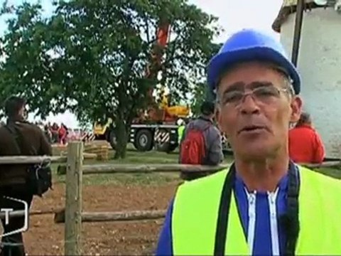 Le moulin de Nalliers revit (Vendée)