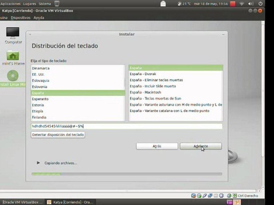 Screencast instalación Linux MInt 11 Katya