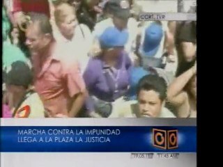 Henry Falcón dirige marcha contra la impunidad en Lara