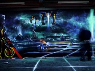 Tron Legacy : Aerosol Mural [HD]