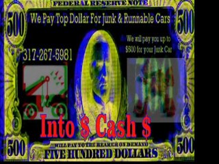 Indianapolis Cash For Junk Cars 3D $500 Bill Advet -8