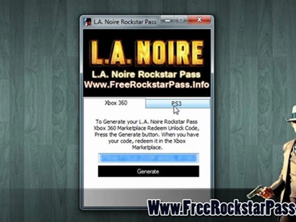 L.A. Noire Rockstar Online Pass code Free Giveaway