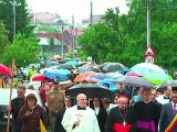 Sfinţirea primei statui dedicate Fericitului Ioan Paul al II-lea în România