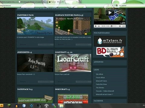 Tutoriel Minecraft : Installer packs de textures et plugins