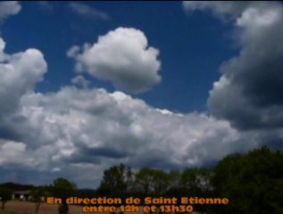Développement orageux en vitesse accéléré en Haute-Loire