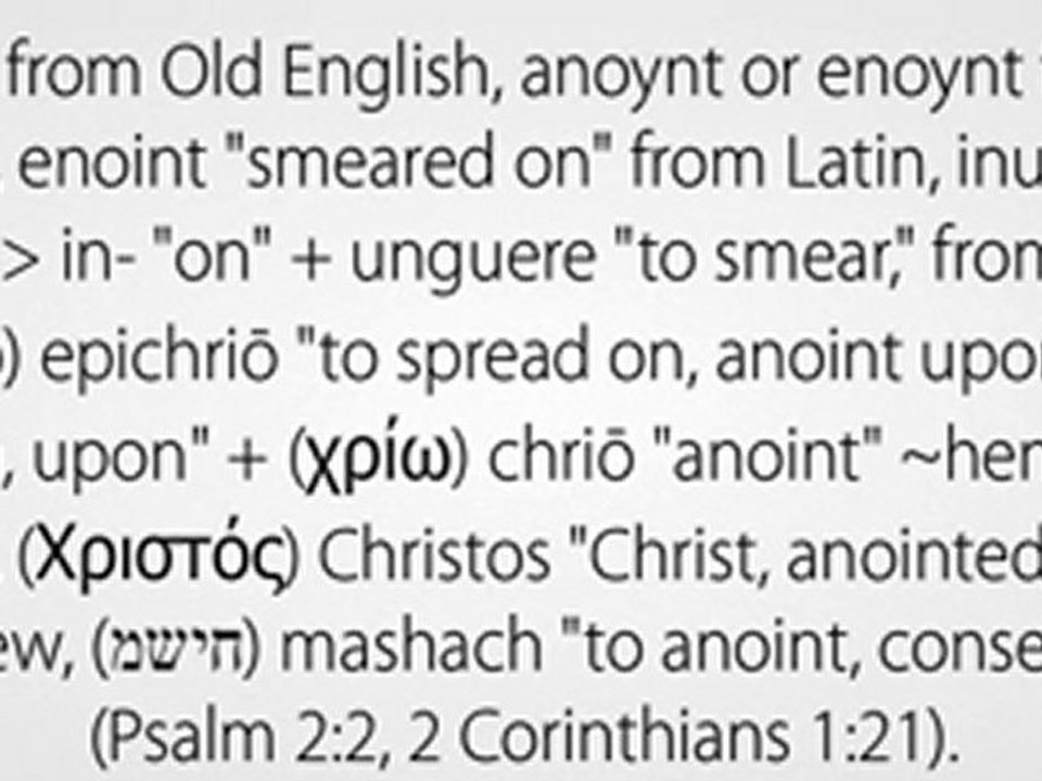 Anoint