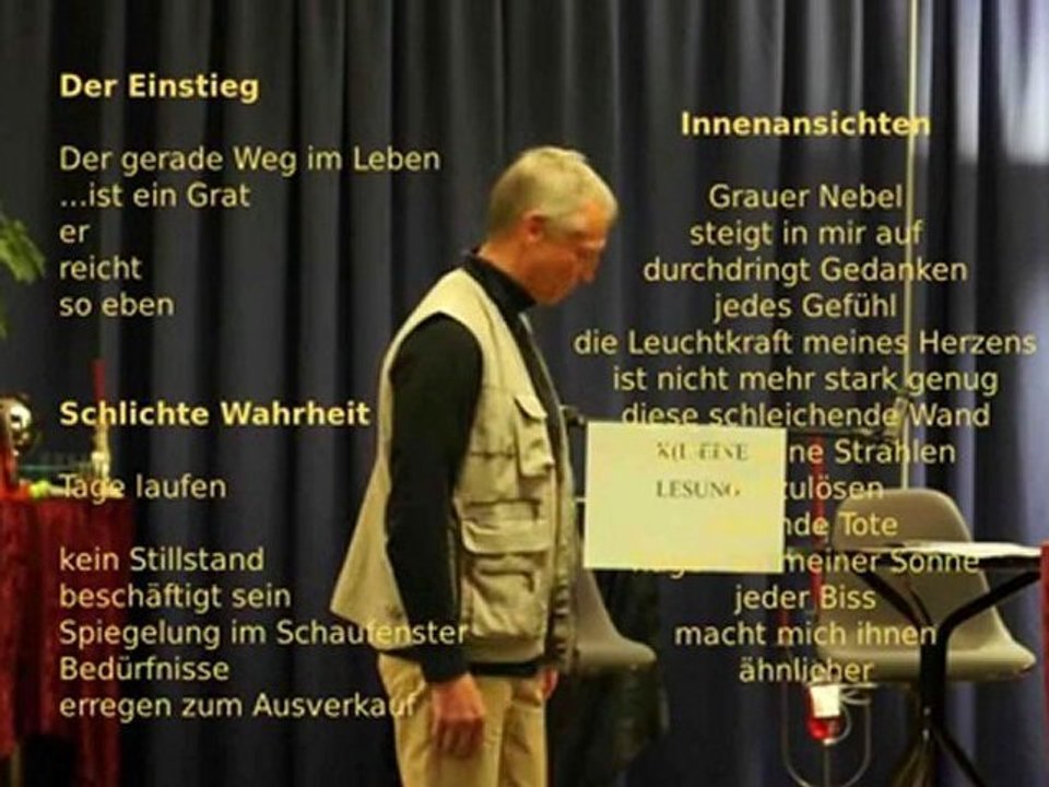 Michael Swic: K(L)EINE LESUNG