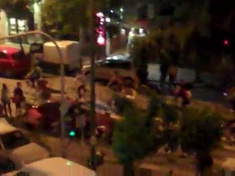 Ποδηλάτες στο κέντρο της Αθήνας