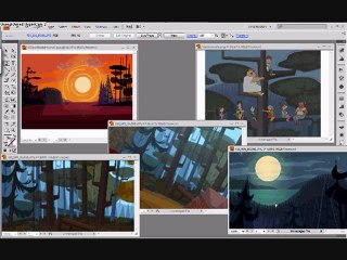 Sunset TD BG tutorial part 1