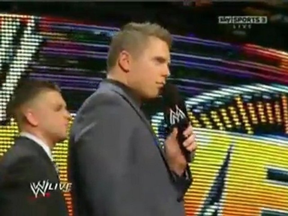 JOHN CENA AND THE MIZ FIGHT THEN CENA DOES A PROMO