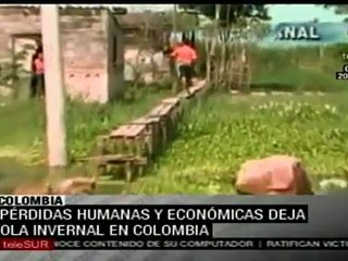 Se agrava situación en Colombia por las lluvias