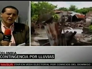 Graves afectaciones por lluvias en Colombia