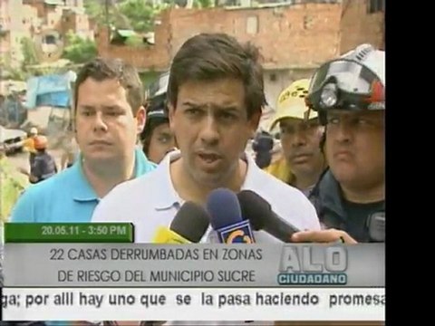 Desalojos preventivos en el municipio Sucre por lluvias