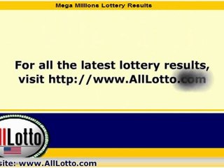 Mega Millions Lottery Drawing Results for May 20, 2011