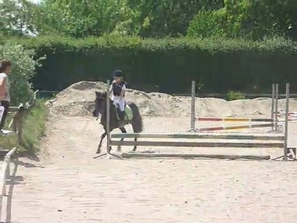 Parcours 40 cm: Inès sur Chips au Concours du Ry