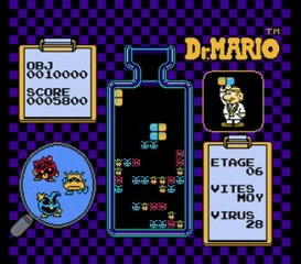 Dr. Mario, NES - Test muet Lyssal