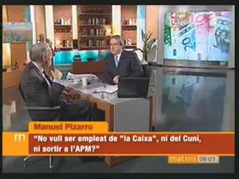 TV3 - APM: Josep Cuní entrevista Manuel Pizarro