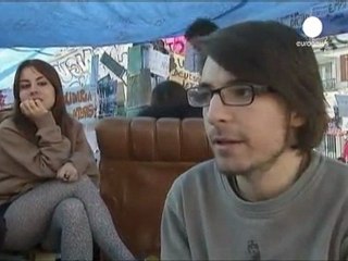 Las protestas de los "indignados" marcan la jornada de...