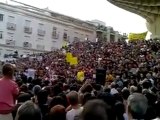 Indignados en Sevilla al son de Ay, penita pena, pena