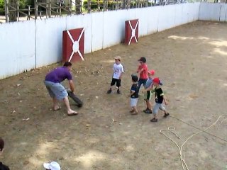 Entrainement  jeunes à la course landaise