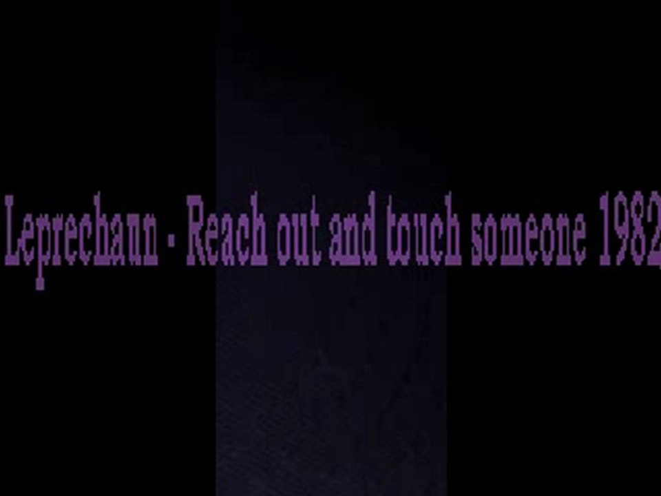 80's Funk  - Leprechaun - Reach out and touch someone 1982