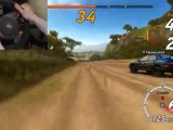 SEGA Rally Online Arcade - Multiplayer Race at Desert Track with Fanatec Porsche 911 GT2 Wheel