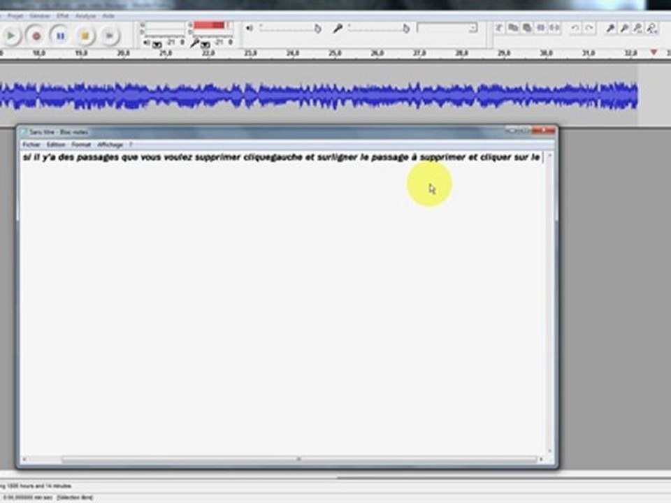 [Tutoriel] Logiciel Audacity