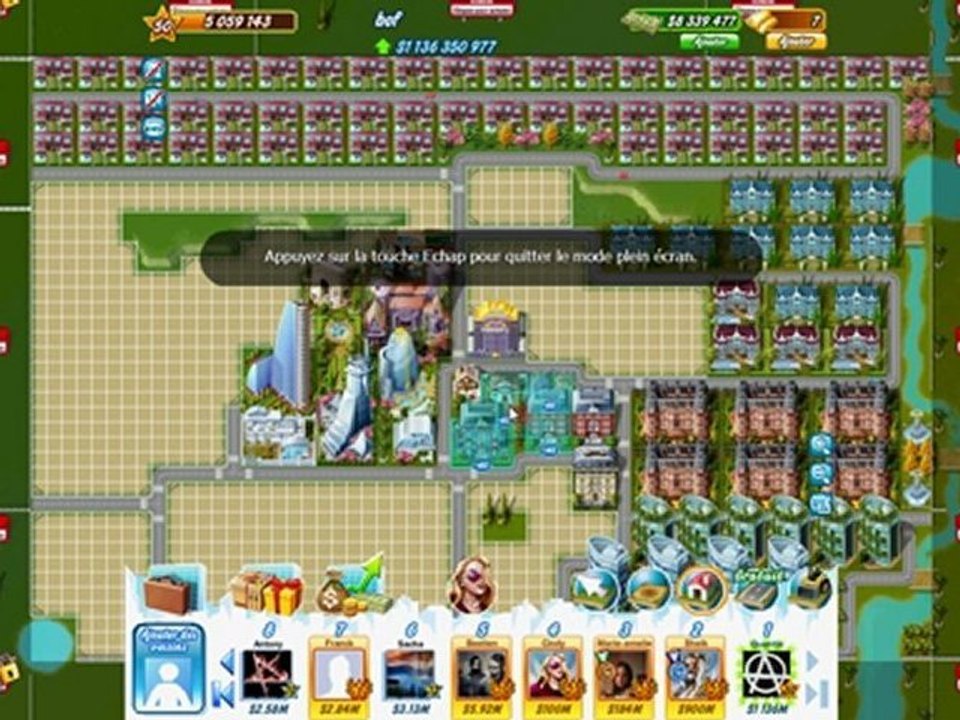 millionaire city bug niveaux
