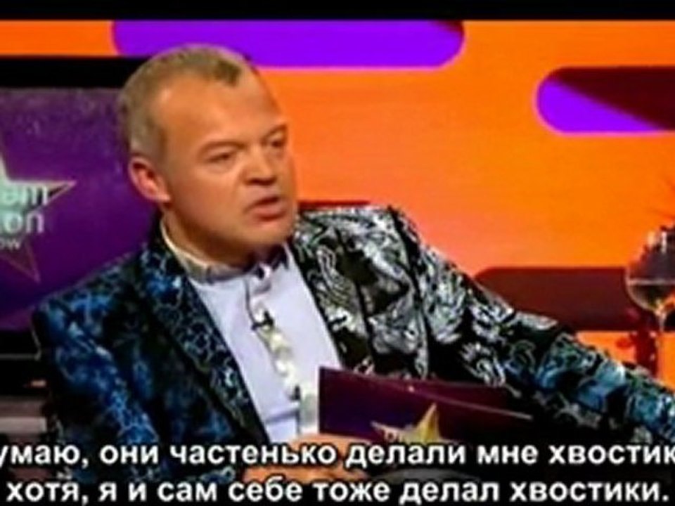 Шоу "Graham Norton" с Робертом. Часть 3 (русские субтитры)