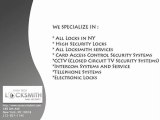 High Tech Locksmith and Security - NYC Locksmith