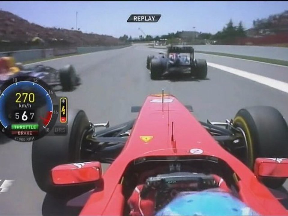 formula 1 start race montmelo 2011, alonso onboard  [Circuit de Catalunya] 2011