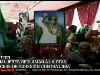 Mujeres piden fin de los ataques de la OTAN en Libia